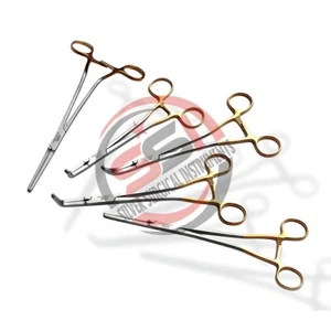 Hysterectomy Zeppelin Z Clamps L 10'' Obstetrics & Gynecology Forceps 5 pcs - Picture 1 of 2