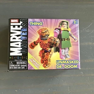 Minimates Marvel Universe The Thing & Unmasked Dr. Doom Variant 2003 2 Pack - Picture 1 of 4