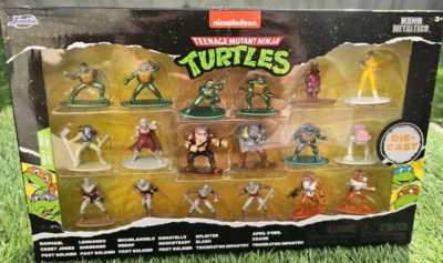 Figuras de nano metal Teenage Mutant Ninja Turtles 18 figuras fundidas a presión nuevas selladas  Foto 1 de 2