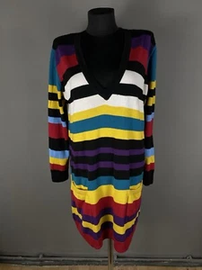 Marimekko Womens Dress Striped Wool Multicolor Size XL - Picture 1 of 15