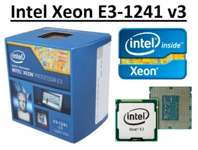 Intel Xeon E3-1241 v3 SR1R4 4 Core Clock 3.5 - 3.9 GHz, Socket LGA1150, 80W CPU - Image 1 of 2