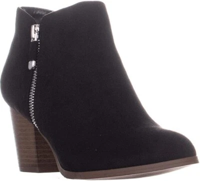 Botines Style & Co Masrinaa para mujer, microgamuza negra, talla 7M Foto 1 de 4