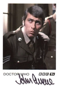 Autógrafo de Doctor Who: Tarjeta de fundición estilo retro firmada genuina de John Levene - Imagen 1 de 1