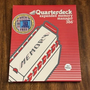 Vintage Quarterdeck Expanded Memory Manager 386 3.5" Version 5.0 - 1989 - Picture 1 of 7