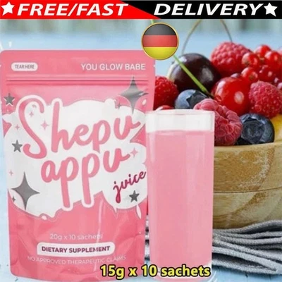 MARKENLOS You Glow Babe SHAPE UP SHEPU APPU Juice Powder Mix, 10 Sachets x 15g Each-DE