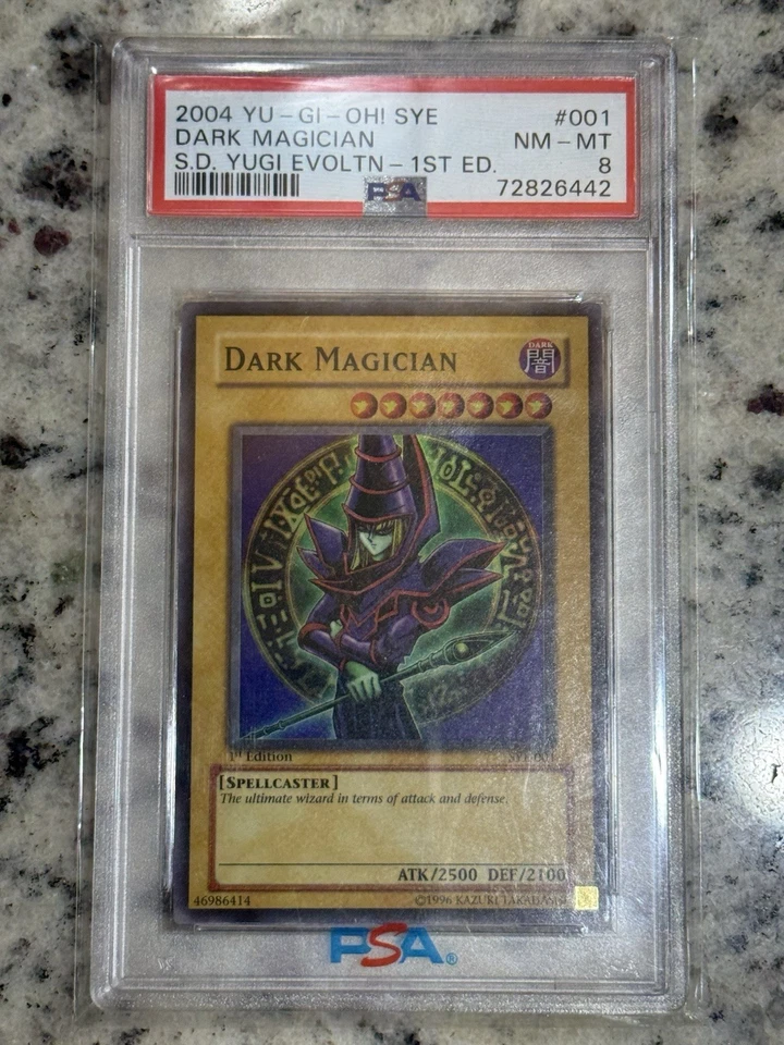 Dark Magician SYE-001 Starter Deck: Yugi Evolution 1st Edition PSA 8 - Image 1 of 1