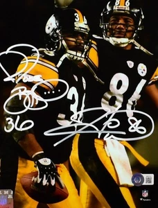 Jerome Bettis Hines Ward Autographed Steelers 8x10 Photo- Beckett W Hologram - Picture 1 of 3