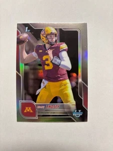 2025 Bowman Chrome U Football - DRAKE LINDSEY Refractor - Minnesota Gophers - Picture 1 of 1