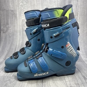 Nordica Syntech F8 Skischuhe Mondo 26 - 26,5 Größe UK 7 - 7,5 blau Vintage - Bild 1 von 19
