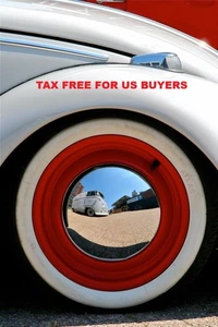 ATLAS 15inch Tire Side White wall Portawall Topper 100% Rubber Tire Ring Set of4 - Picture 1 of 12