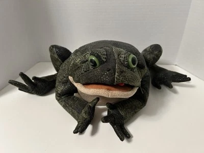 Folkmanis FROG Puppet Plush Toad Full Body Hand Puppet Bumpy Green Creative Play - image 1 of 4