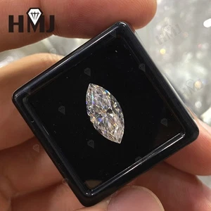 0.3ct -10ct D Color Marquise Cut Loose Moissanite Gemstones VVS1 GRA Certificate - Picture 1 of 15