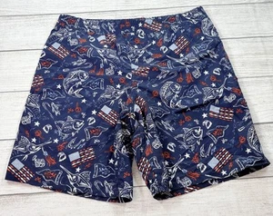 Columbia PFG Boys Backcast Swim Trunk Shorts Americana Fish Navy Size XL (18/20) - Picture 1 of 9
