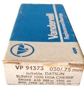 Vandervell Con Rod Bearing VP91373 030/0.75mm fit Datsun 210 310 B110 71-80 - Foto 1 di 3