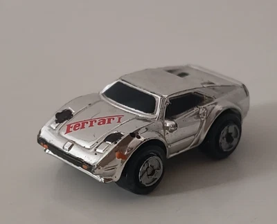 GALOOB MicroMachines FERRARI 308 Chrome Silver - Immagine 1 di 4