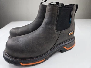Ariat Men's Big Rig Chelsea Waterproof Composite Toe Work Boot, size 9.5 EE - Picture 1 of 10