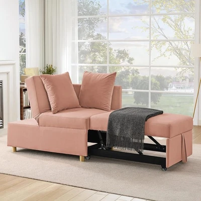 Sofá cama otomano plegable silla 4 en 1 cama futón sofá cama Foto 1 de 4