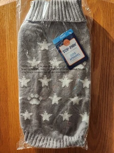 Top Paw Hundebekleidung grau Sterne klein Acryl Pullover  - Bild 1 von 1