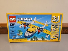 Lego 31064 2017 Creator Island Adventures 3-in-1 Sea Plane Boat Hut Retired