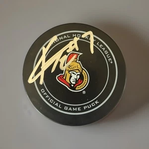 Kyle Turris Ottawa Senators Autographed Puck Nhl Official Game Puck Sherwood - Picture 1 of 2