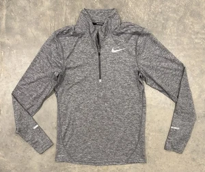 Nike Dri-FIT Correr 1/4 Cremallera Pullover Hombres S Gris Atlético Manga Larga Camisa - Imagen 1 de 8