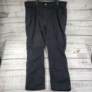 Carhartt B324 BLK Washed Twill Hose 42x34 Relaxed Fit Utility Work Baumwolle Schwarz - Bild 1 von 8