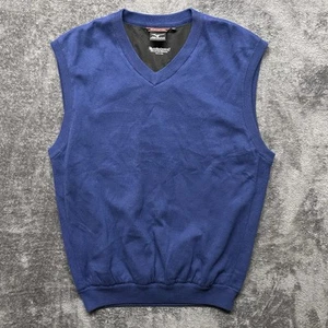 Mizuno Sweater Mens XL Blue Pullover WindLite Flex Windproof Golf Vest Outdoors - Picture 1 of 9