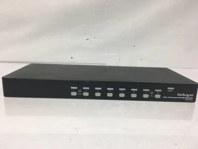 StarTech 8 Port 1U Rackmount DVI USB KVM Switch SV831DVIU Tested for Power - Image 1 of 4