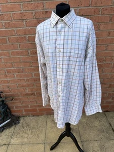 Camisa Orvis Manga Larga Para Hombre XL Cuadros Algodón Bolsillo Con Botones - Imagen 1 de 10