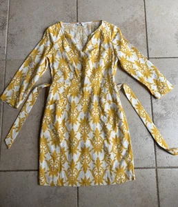 BNWOT 100% Linen Tunic/dress With Pockets And Separate Tie By Boden 8R - Picture 1 of 4