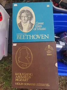 MOZART Violin Sonatas MHS Prestige LP Box Set Beethoven Great Men Of Music 4 Set - Picture 1 of 4