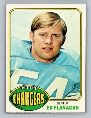 1976 Topps Ed Flanagan #157 - San Diego Chargers - EX to NEAR MINT - Image 1 of 2