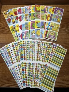 Vintage Lot Of Teacher Reward Good Job Stickers Frank Schaffer Pub 40 Sheets - Picture 1 of 8
