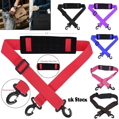 Breiter Schulterriemen Crossbody verstellbarer Gürtel Ersatz Handtasche Griff UK