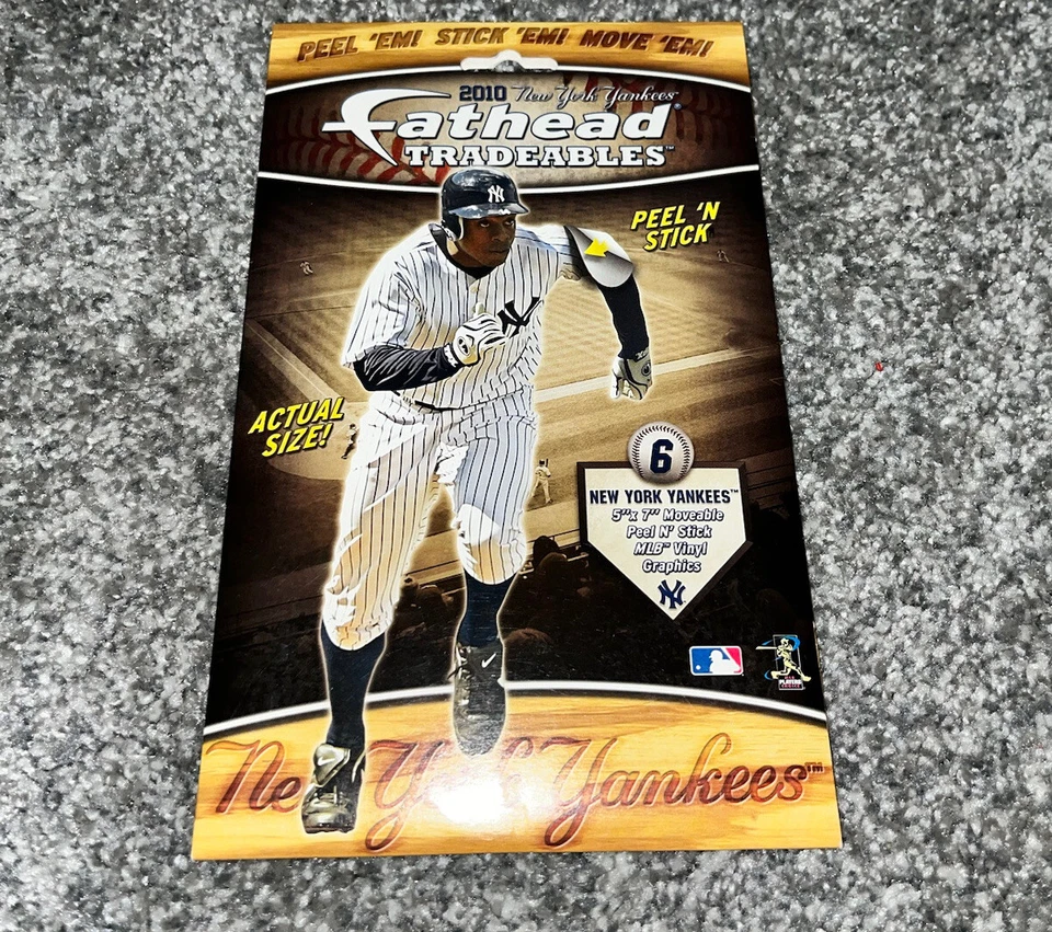 NY YANKEES 2010 JUEGO DE CABEZAS GRASAS SEIS YANKEES INCLUYENDO JETER Y UNA VARILLA NUEVO  Foto 1 de 2