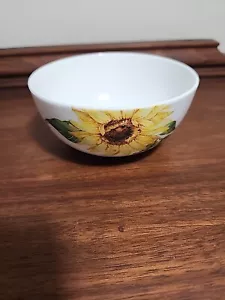 Mikasa SUNFLOWER Bone China Fruit Bowl 4 1/2" - Picture 1 of 6