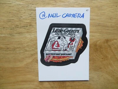 2005 WACKY PACKAGES ANS2 2ND SERIES LITTLE GEEZERS CARD SIGNED NEIL CAMERA - Image 1 of 2