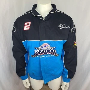 Rusty Wallace Miller Lite "Last Call" NASCAR Jacker sz 2XL Winners Circle #2 - Picture 1 of 11