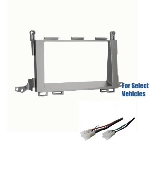 Gray Double Din Car Stereo Dash Wire Kit Combo for some 2009-2012 Toyota Venza - Image 1 of 1