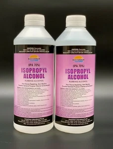 2x1 LITRE 70% ISOPROPYL RUBBING ALCOHOL ISOPROPANOL DISINFECTANT CLEANER, IPA - Picture 1 of 2