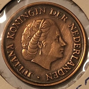 Netherlands 1957 5 Cents Coin - Picture 1 of 2