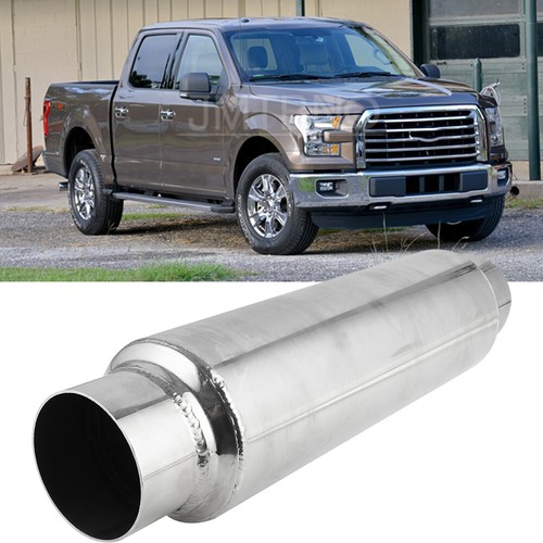 3" Inlet / Outlet 16" Long Exhaust Resonator Muffler WeldOn For Ford F