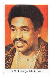 George McCrae 1975 Swedish Trading Gum Card Rock Your Baby #589 Wrong Spelling - Picture 1 of 1