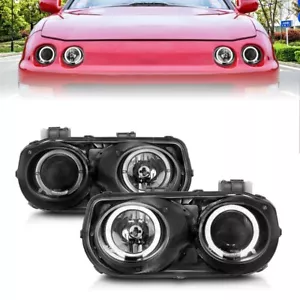 For ACURA INTEGRA 94-97 PROJECTOR HALO HEADLIGHTS BLACK 121003 - Foto 1 di 5