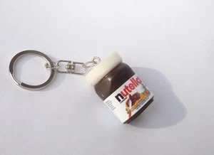 NUTELLA Tarro de Chocolate LLAVERO Llavero Novedad Indonesia 3D 1.25" Resina - Imagen 1 de 11