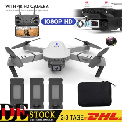 Faltbar Neu Drone WIFI Fliegender MINI FPV Drohne 4DRC Flying Neu 4K-Kamera NEU - Bild 1 von 4
