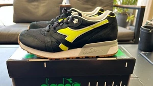 Diadora x Patta N9000 Game On Black Yellow Made Italy Size US9 - Picture 1 of 7