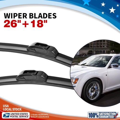 26"+18" Bracketless Windshield Wiper Blades JHOOK For Kia Optima 2017