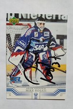 2001-02 Upper Deck German DEL #176 In Person Auto Mike Rosati Adler Mannheim