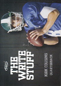 2012 SAGE HIT Write Stuff #WS1 Kirk Cousins